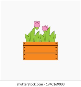 vector of flowers and leaves
