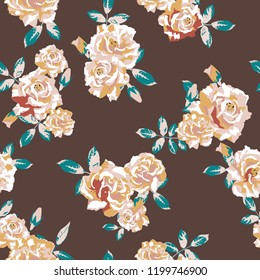 vector flowers pattern, background with floral pattern