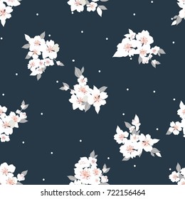 vector flowers pattern, background with floral pattern