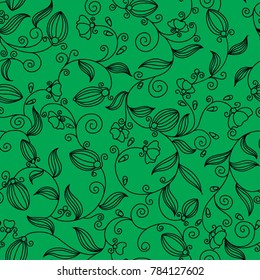 vector flowers pattern, background with floral pattern