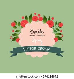 Vector flowers set. Floral collection with leaves and flowers. Spring or summer design for invitation, wedding or greeting cards. Floral wreath for your own combinations