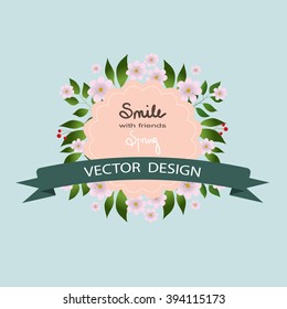 Vector flowers set. Floral collection with leaves and flowers. Spring or summer design for invitation, wedding or greeting cards. Floral wreath for your own combinations