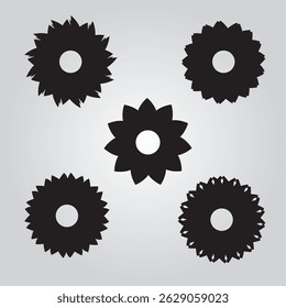 Vector flowers set and Graphic art
