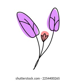 Vector flowers are suitable for decorating your work.