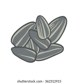 Vector Flowersun Seed Cartoon