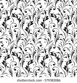 Vector Flowery Pattern. Seamless Floral Background For Wrapping, Textile, Wallpaper. Decorative Tile. 