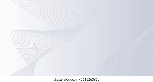 Vector with flowing lines. Digital future technology concept abstract simple art modern