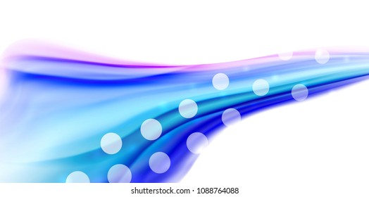 Vector que fluye colores liqiud aislados en una plantilla de fondo abstracta de onda blanca