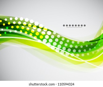 Vector flowing wave line background
