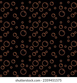 vector fluffy bubbles in brown, background wallpaper, pattern