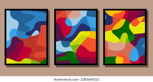 vector fluid abstract full color background