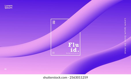 Vector fluid background, duo-tone, harmonious color gradient. Minimalist and elegant style for your page needs