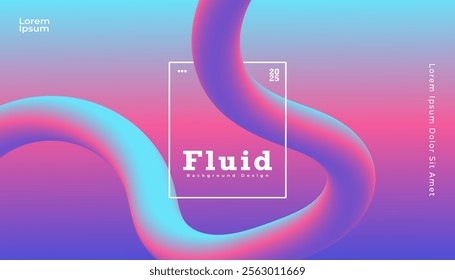 Vector fluid background, duo-tone, harmonious color gradient. Minimalist and elegant style for your page needs