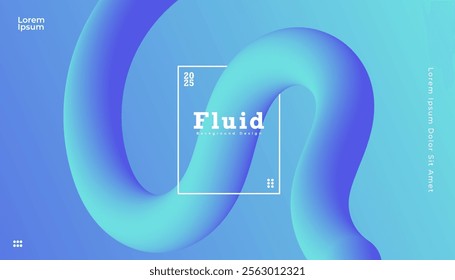 Vector fluid background, duo-tone, harmonious color gradient. Minimalist and elegant style for your page needs