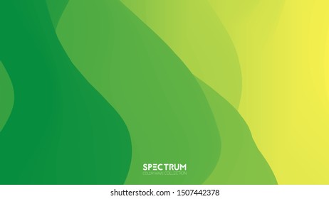 Vector fluid color blend spectrum background. Liquid color flow. trendy warped vibrant surface. Colorful flux wave. Gradient transitions poster. For covers, presentations, designs.
