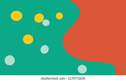 Vector fluid fluid color pattern for brochure cover template background design with fun color can round
