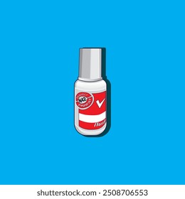 vector fluid eraser with blue background