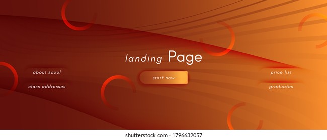 Vector Fluid Flow. Orange Futuristic Background. 3d Abstract Line. Minimal Texture. Yellow Fluid Flow. Curve Vibrant Flyer. Abstract Template. Technology Banner. Gradient Fluid Flow.