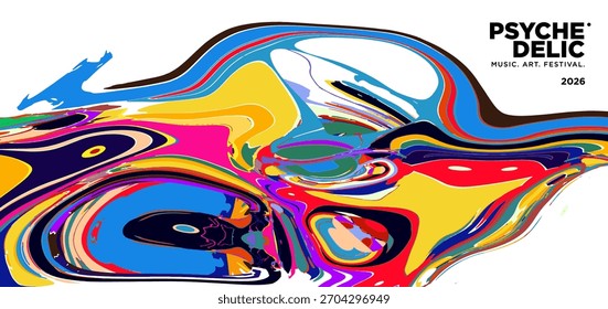 Vector of fluid groovy hippie 70s backgrounds. swirl, twirl pattern. Y2k aesthetic. Social Media Stories Template, distorted and Twisted texture in trendy retro psychedelic style for music and art