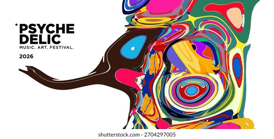 Vector of fluid groovy hippie 70s backgrounds. swirl, twirl pattern. Y2k aesthetic. Social Media Stories Template, distorted and Twisted texture in trendy retro psychedelic style for music and art