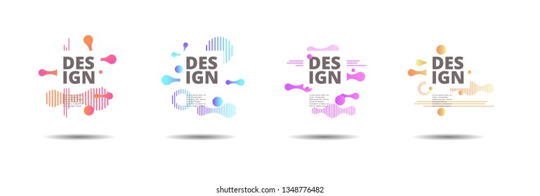 Vector fluid for text Vector graphics for hipsters. dynamic frame stylish geometric black background. element for design business cards, invitations, gift cards, flyers, brochures and landing page