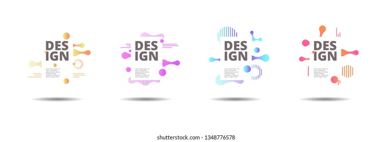 Vector fluid for text Vector graphics for hipsters. dynamic frame stylish geometric black background. element for design business cards, invitations, gift cards, flyers, brochures and landing page