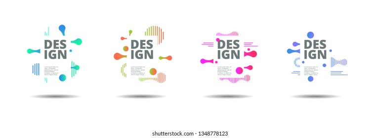 Vector fluid for text Vector graphics for hipsters. dynamic frame stylish geometric black background. element for design business cards, invitations, gift cards, flyers, brochures and landing page