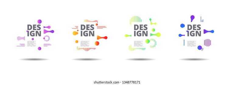 Vector fluid for text Vector graphics for hipsters. dynamic frame stylish geometric black background. element for design business cards, invitations, gift cards, flyers, brochures and landing page