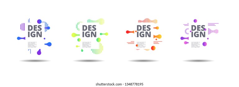 Vector fluid for text Vector graphics for hipsters. dynamic frame stylish geometric black background. element for design business cards, invitations, gift cards, flyers, brochures and landing page