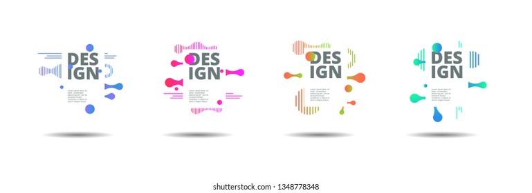 Vector fluid for text Vector graphics for hipsters. dynamic frame stylish geometric black background. element for design business cards, invitations, gift cards, flyers, brochures and landing page