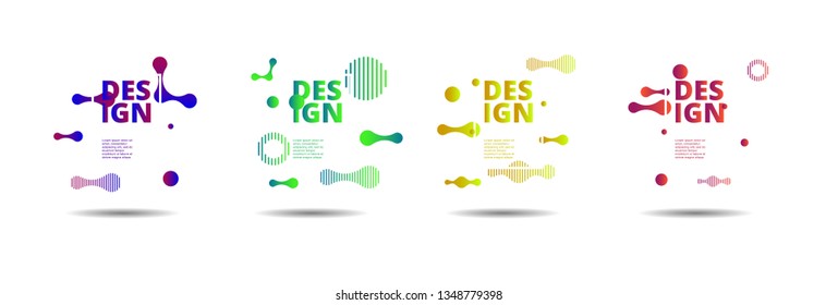 Vector fluid for text Vector graphics for hipsters. dynamic frame stylish geometric black background. element for design business cards, invitations, gift cards, flyers, brochures and landing page