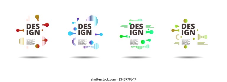 Vector fluid for text Vector graphics for hipsters. dynamic frame stylish geometric black background. element for design business cards, invitations, gift cards, flyers, brochures and landing page
