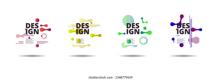 Vector fluid for text Vector graphics for hipsters. dynamic frame stylish geometric black background. element for design business cards, invitations, gift cards, flyers, brochures and landing page