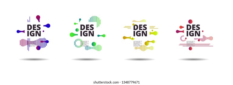 Vector fluid for text Vector graphics for hipsters. dynamic frame stylish geometric black background. element for design business cards, invitations, gift cards, flyers, brochures and landing page