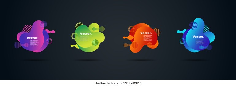 Vector fluid for text Vector graphics for hipsters. dynamic frame stylish geometric black background. element for design business cards, invitations, gift cards, flyers, brochures and landing page