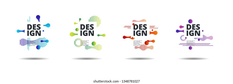 Vector fluid for text Vector graphics for hipsters. dynamic frame stylish geometric black background. element for design business cards, invitations, gift cards, flyers, brochures and landing page
