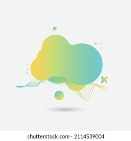Vector fluid for text Vector graphics for hipsters. dynamic frame stylish geometric white background. element for design business cards, invitations, gift cards, flyers, brochures and landing page