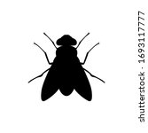 vector fly illustration. fly silhouette