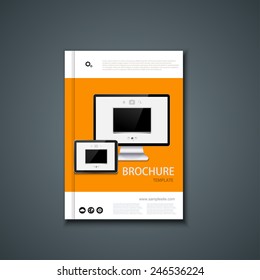 Vector flyer or banner. Brochure template design. Eps10