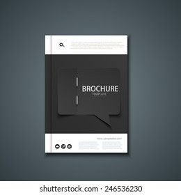 Vector flyer or banner. Brochure template design. Eps10