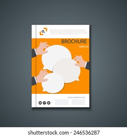 Vector flyer or banner. Brochure template design. Eps10