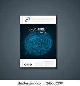 Vector flyer or banner. Brochure template design. Eps10