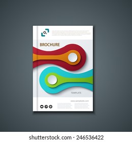 Vector flyer or banner. Brochure template design. Eps10