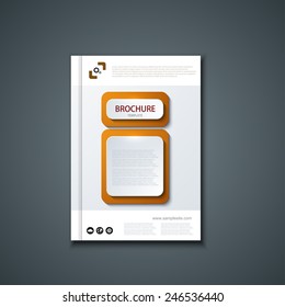 Vector flyer or banner. Brochure template design. Eps10