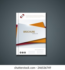 Vector flyer or banner. Brochure template design. Eps10