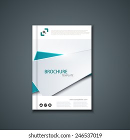 Vector flyer or banner. Brochure template design. Eps10