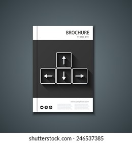 Vector flyer or banner. Brochure template design. Eps10