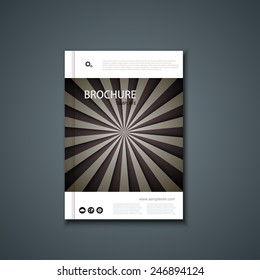 Vector flyer or banner. Brochure template design. Eps10