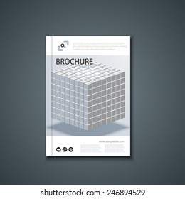 Vector flyer or banner. Brochure template design. Eps10