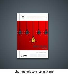 Vector flyer or banner. Brochure template design. Eps10